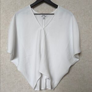 Express White V-Neck Blouse